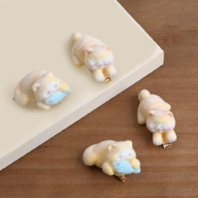 Nonslip Hair Clip For Sports Dance Cute Cats Design Barrettes Strong Hold Comfortable Hairpiece Cartoon Accessory
