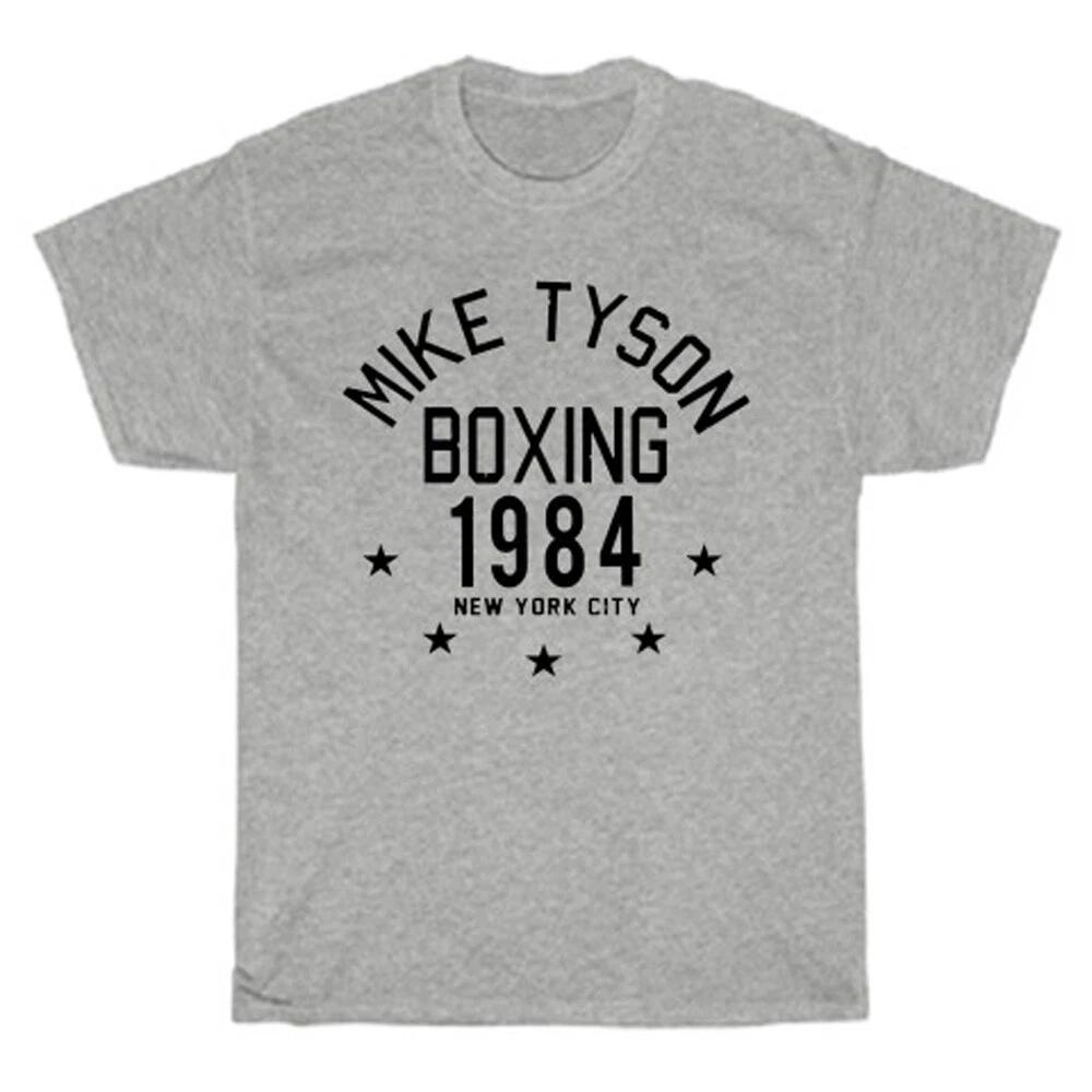 Mike Tyson Boxing 1984 Gym Men s Grey Size S to 5XL XL