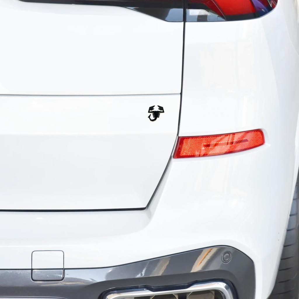metal Abbas Scorpion car logo suitable for body trunk tail side car sticker decal decorative accessories