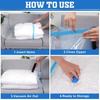 Vacuum Storage Bags Thick Clothes Organizer Quilt Blanket Duvet Down Jacket Compression Bag Household Space Saver