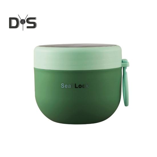 

Контейнер для приготовления еды пищевого качества на 600/800 мл с крышками, удобная чашка для парфе, контейнер для переноски 600ML зелёный