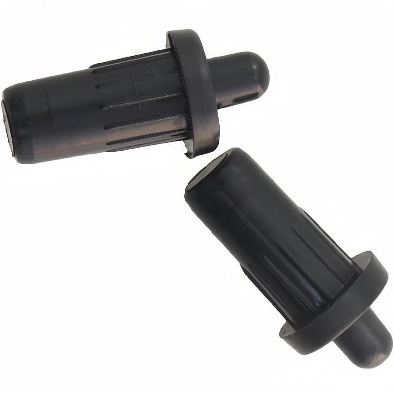 8Pcs Black Cabinet Door Buffer Pins Plastic Spring Mute Shock Absorbent for Blinds Racks Extend Furniture Life