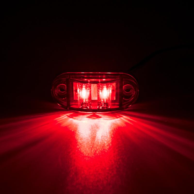 6x/8x/10x 12V 24V LED Side Marker Lights Warning Light Auto Car External Lights Trailer Truck Yellow White Red Clearance Lights