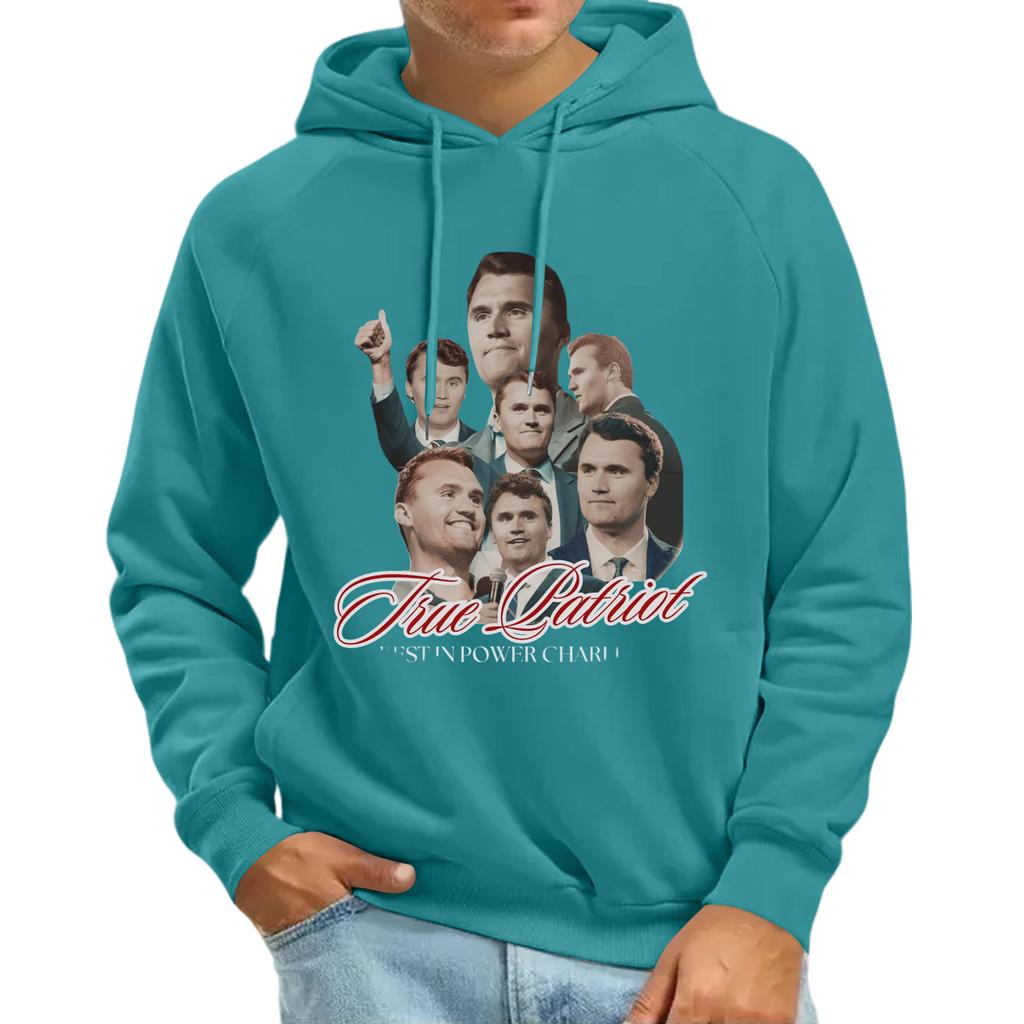 Men's Raglan Long Sleeve Hooded Sweatshirt