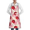 Vintage Rose Flower Floral Pattern Women Apron for Home Decorative Kitchen Restaurant Cooking Bib Aprons