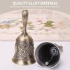 Hand Bell Call Bell,Loudly Sound Hand Call Bell Handbell Vintage Style Exquisite Engraved Hand Bell Hand Dinner Bell Multi Purpose Call Bell for