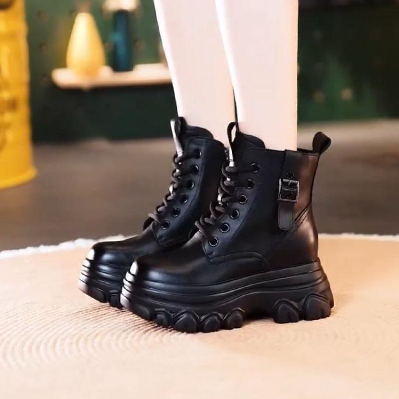 Neue Stil Hohe Absätze Dicke Sohle Stiefel, Winter und Herbst Gepolsterte Schuhe, Kurze Stiefel für Damen