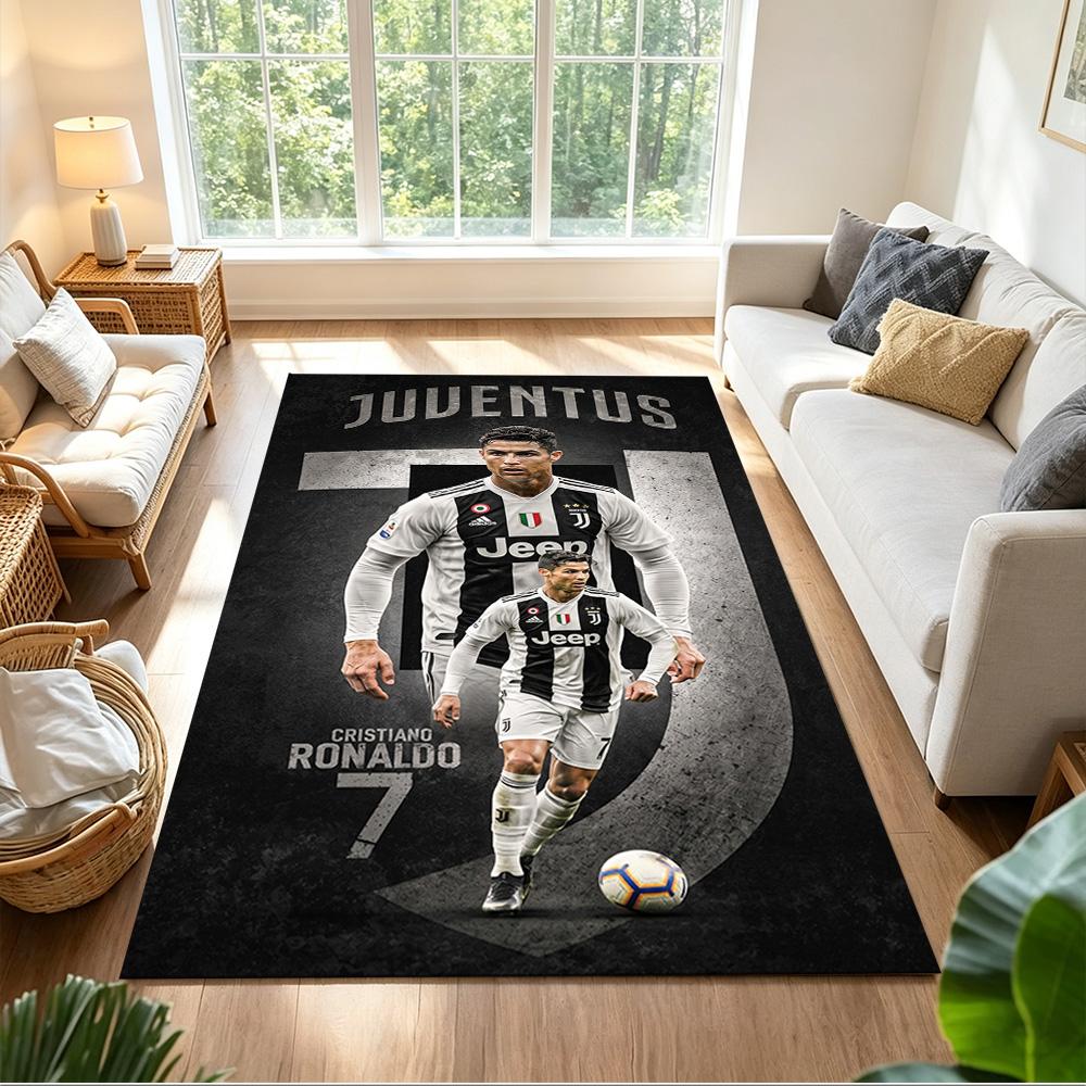 Cristiano Ronaldo Floor Rug Office Rug Design for Study Room Entryway Living Rooms Kitchen Anti-slip Rug Decorate Offices Gift for Festivals