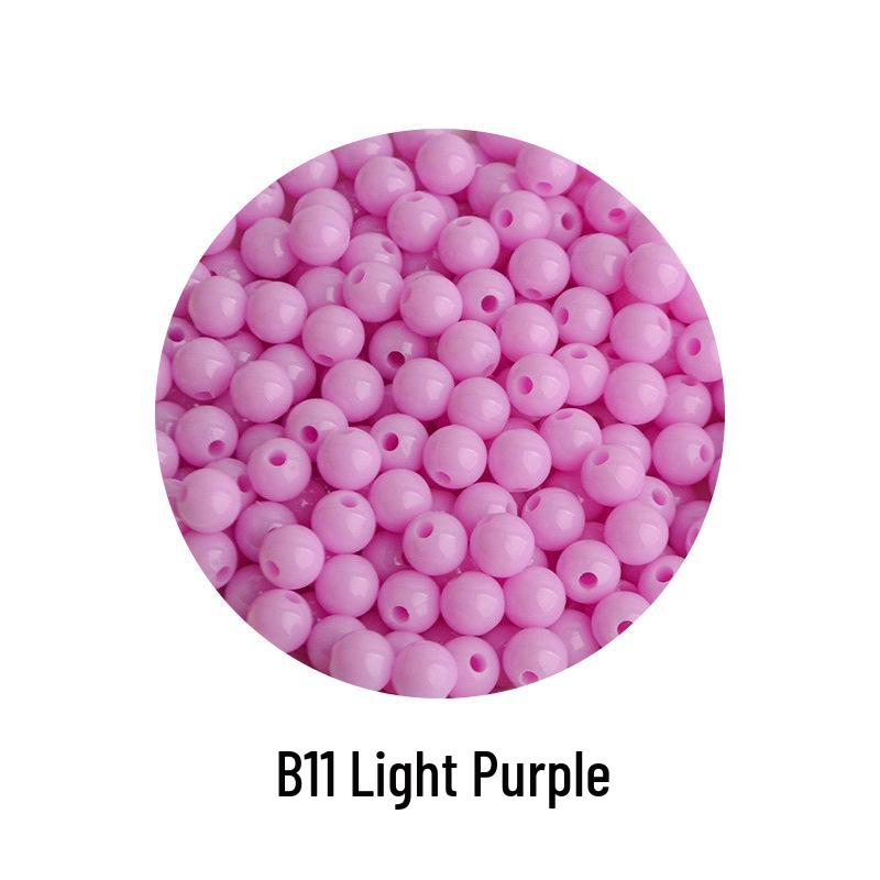 Princess Beading Kit: Handmade DIY Bracelet Materials with Colorful Plastic Beads Perforated 8mm (500g/pack)