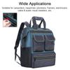 Wide Mouth Tool Tote Bag Muti-Purpose Tool Organiser with Multiple Pockets Adjustable Shoulder