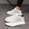 Men's Autumn Breathable Hidden Height Increasing Embossed Sneakers with Thick Soles