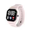 Key white LED electronic watch small square movement bright light personality wind trend electronic watch student couple LED electronic watch