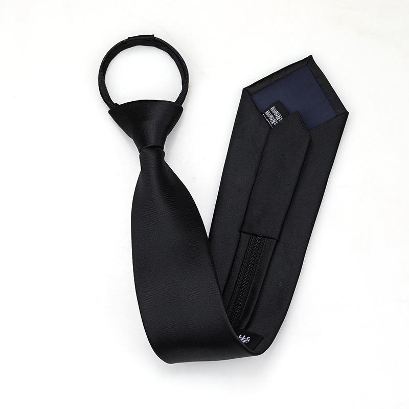 Black Zipper-Free Lazy Blue Men And Women Business Dress Interview To Work Groom Wedding Korean Version Narrow Tie