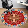 1pc Dragon Clouds "Lucky Symbol" Office Round Area Rug, Indoor Mat Suitable For Office, Under Office Chairs Bedroom Living Room Home Décor