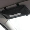 1PC Elegant PU Leather Sun Visor Tissue Box Holder - Easy-to-Install Car Interior Storage Accessory