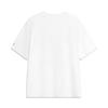 Li Ning Sports Lifestyle Series Casual Simple Solid Color Round Neck Pullover Short Sleeve T-Shirt Women T-Shirts White AHSV760-1