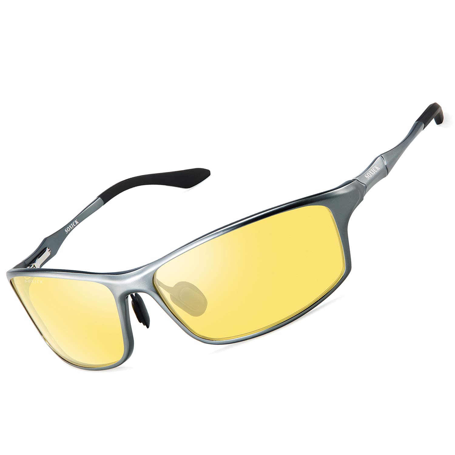 

Night Sunglasses Yellow Polarized Lens Drive Night Driving Kettle Night Driving Sunglasses [SOXICK] Men s 6128-3 коричневый