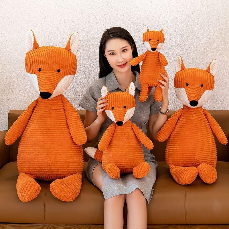 Adorable Plush Fox Toy Soft Cuddly Animal Doll Made Of High Quality Pp Cotton
