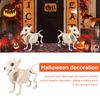 Dog Skeleton Ornament Realistic Plastic Spooky Animal Bone Figurine Durable Lightweight Dog Skeleton Prop For Halloween