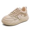 Sommer Mesh atmungsaktiv und vielseitig neue kleine weiße Schuhe Damenschuhe dicksohlige erhöhende Board-Schuhe Sommer Mesh Schuhe