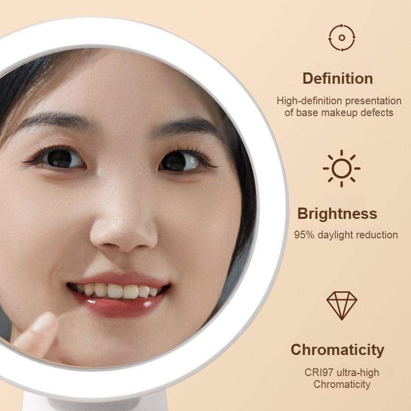 Rechargeable LED Makeup Mirror with Fill Light - Suitable for Vanity Tabletop Makeup Mirror