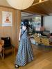 French Retro Plaid Puff Sleeve A-line Dress: Elegant Backless Square Neck Summer Style