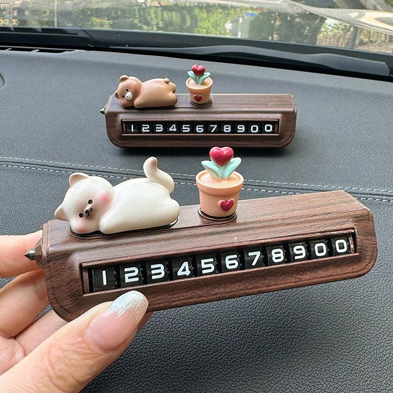 Temporary Parking Permit Car Phone Number Plate Lady Style Free Shipping Automobile Parts And Accessories