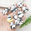 Panda Bamboo Oil Drop Alloy Earrings & Keychain Pendant Jewelry - Chinese Style Accessories