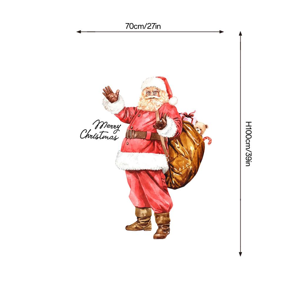 Tuniu Christmas Santa Claus Print Blanket for Sofa Bed Living Room Decorative Warm Fleece Throw Gift