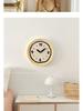 Modern Cream Style Silent Wall Clock for Living and Study Rooms
