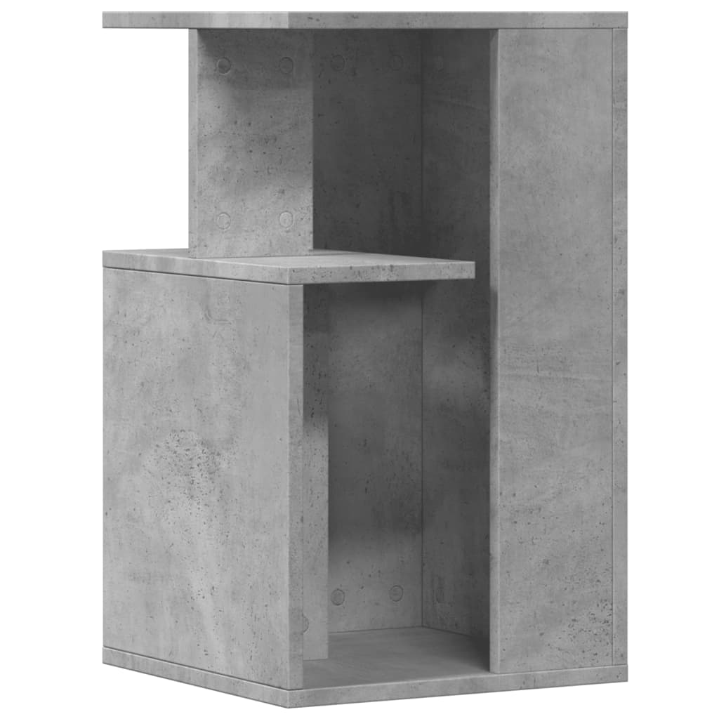  Side Table, Grey, 35x35x60 Cm, Wood-based Material