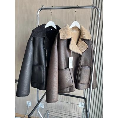 Herfst/Winter Dames Serie Dubbelzijdige Kraag Oversized Jas met Lange Mouwen Warme Jas