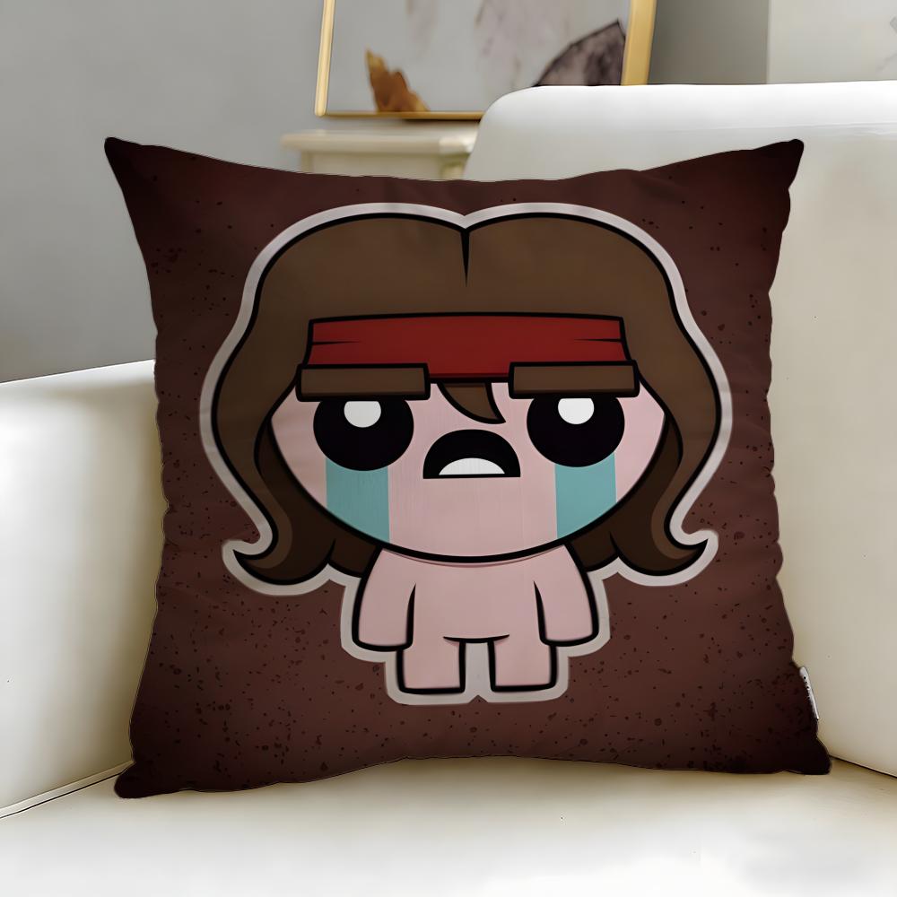 Trendy TThe Binding of Isaacable Cushion Cover Soft EasyWash Pillow Case Versatile for Couch Bed Travel and Office