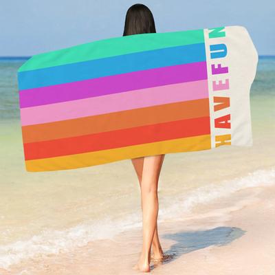 Beach Towel Breathable Strong Shower Absorption Microfiber Summer Cartoon Printing Body Towel Cloth Daily
