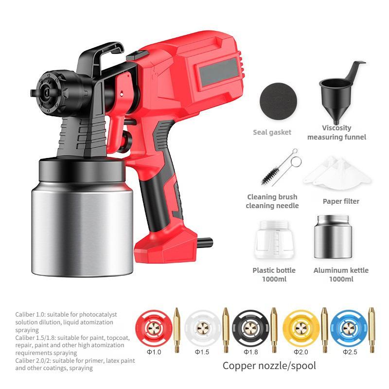 Small Rechargeable Household Paint Spraying Machine Handheld Latex Paint Spray Gun Portable Electric Spray Paint Gun