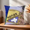 Vtipný povlak na polštář Xanax Domácí pohovka Obývací pokoj Kancelář Kavárna Potah na polštář do auta