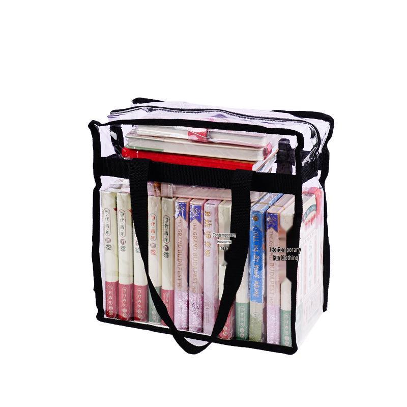 PVC Transparent Zipper Tote Bag - Custom Makeup & Toiletries Waterproof Travel Bag