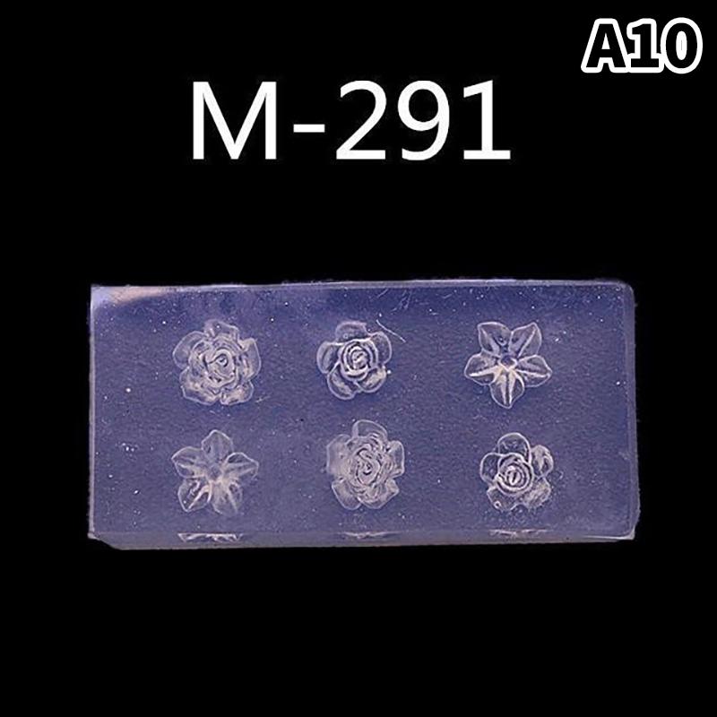 Cartoon Silicone Nail Mold Bow Flower Nail Decorations Nails Diy Design Stereoscopic Stamping Plate Manicure Tools Art Supplies