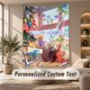 Tapestry Custom Name Text, Wall Hanging Tapestry Home Room DecorPikmin