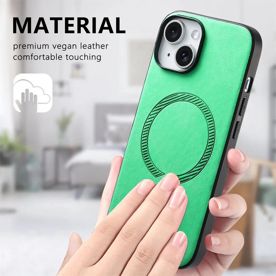 Pre Realme 12 Pro Plus Puzdro pre Magsafe Magnetický Luxusný Kožený Zadný Kryt pre Realme12 4G 12X 11x 12+ 11Pro GT5 Pro NEO 5 SE