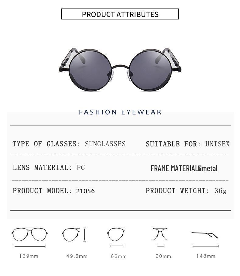 Retro Punk Cross-Mirror Sunglasses: Stylish Hip-Hop Eyewear for Men and Women
