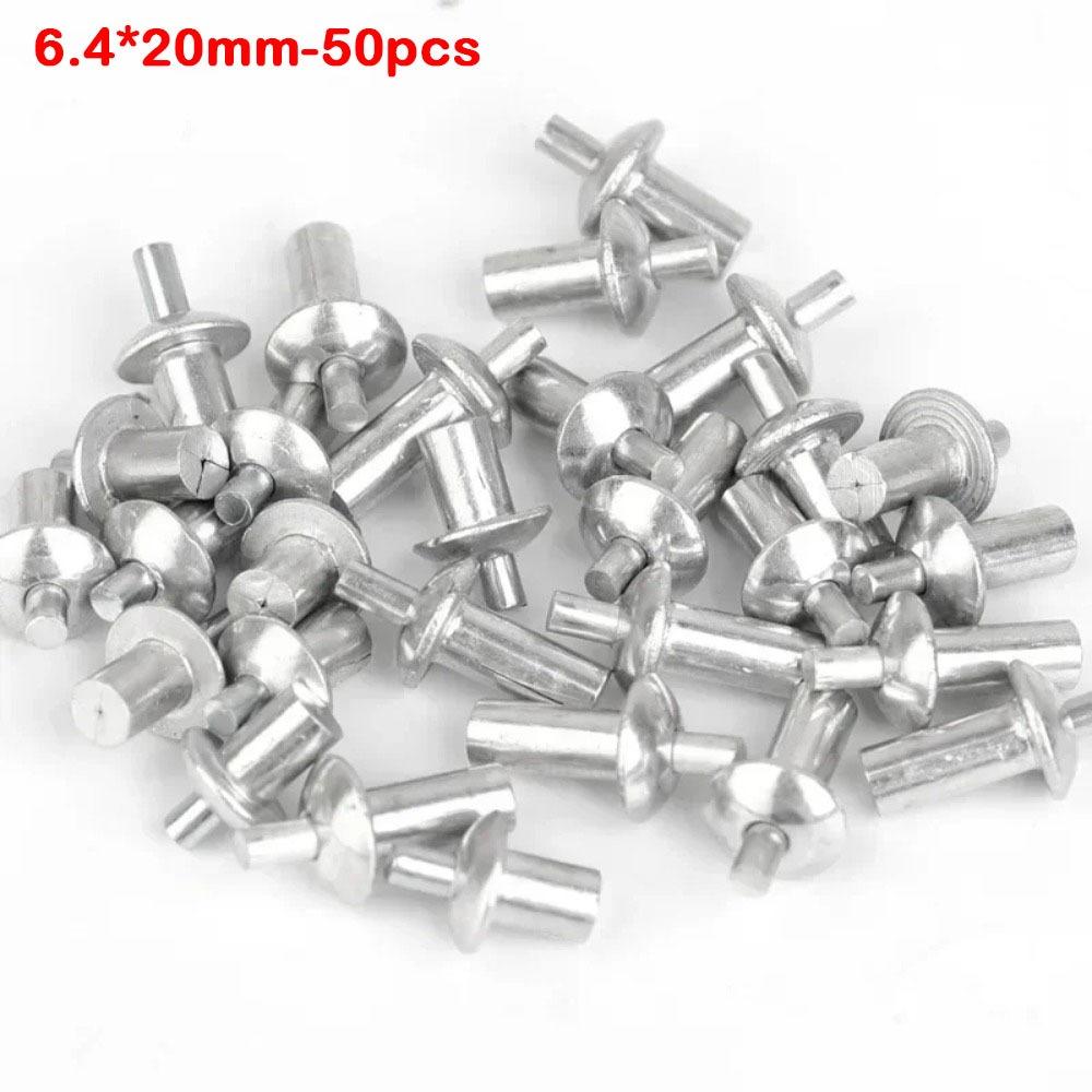 50Pcs Hammer Drive Expansion Rivets Aluminum Alloy Piercing Rivets  Hardware Accessories