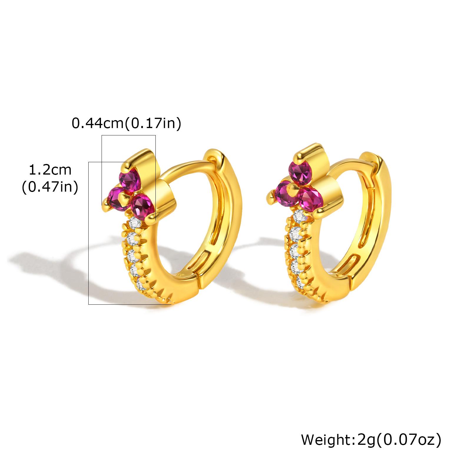 

18K Gold Plated Stainless Steel Cubic Zirconia Huggie Hoop Earrings, Hypoallergenic Small Earrings for Women Stylish Jewelry