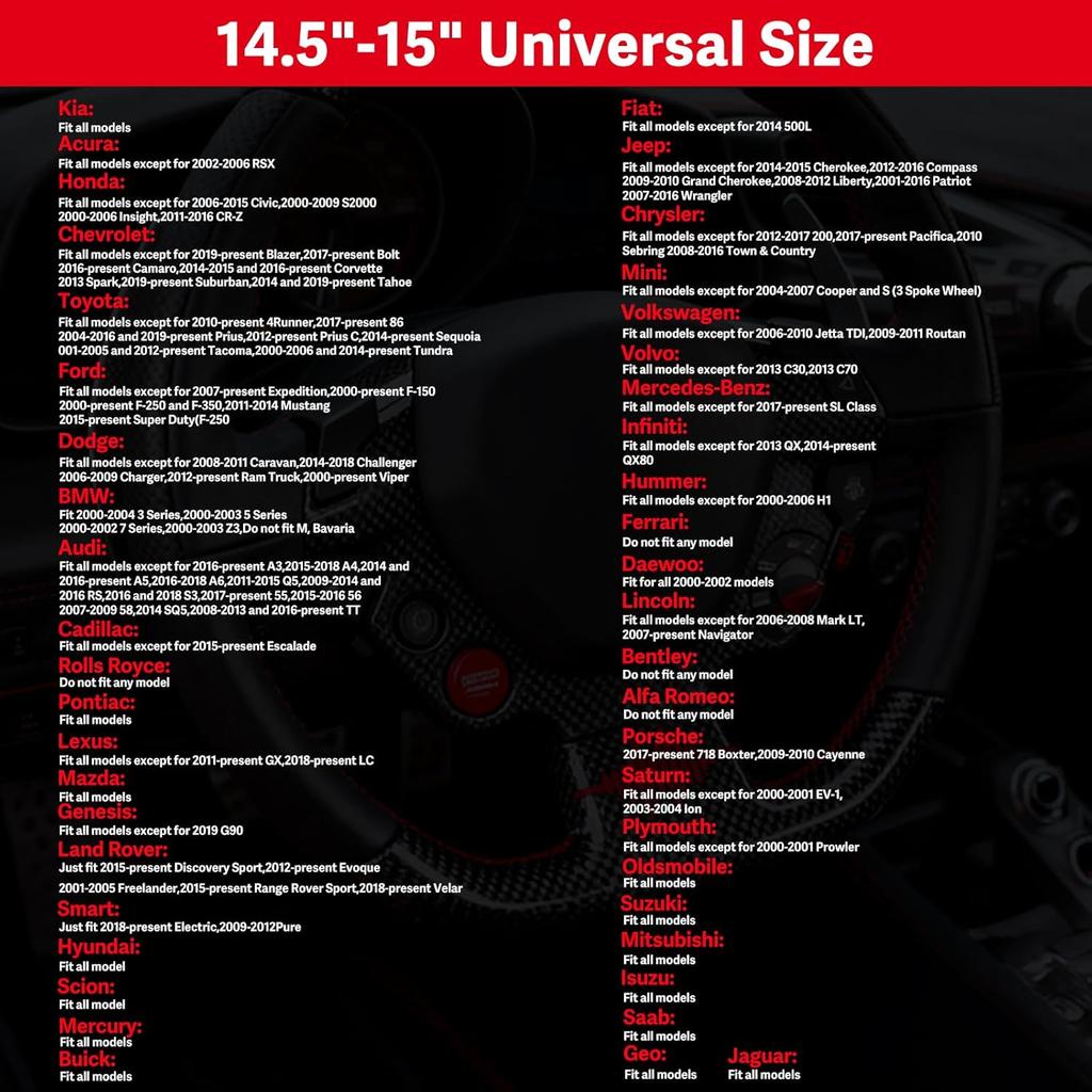 XCBYT Steering Wheel Cover - Black Leather Steering Wheel Wrap Great Grip With 3D Honeycomb Quick And Effortless Tallation Non-Slip Silicone Inner