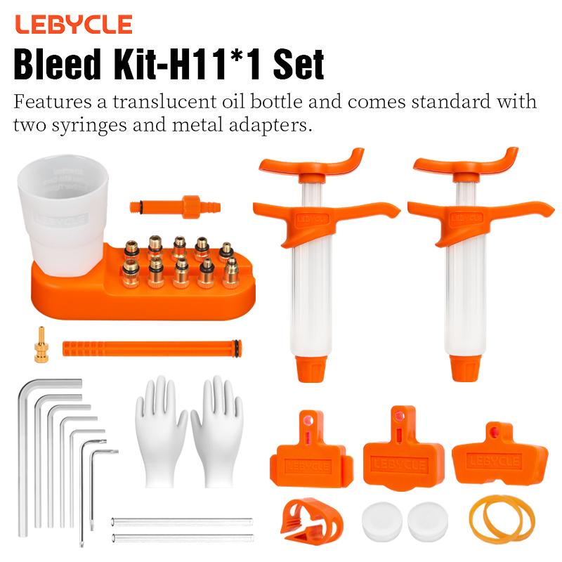 LEBYCLE Bicycle Hydraulic Disc Brake Oil Bleed Kit Bike Brake Repair Tools Brake Fluid Mineral Oil For Shimano Bike Maintainance Oiling Tool