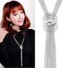 Multi-Layer Tassel Sweater Chain Long Necklace - Women's Retro Fashion Accessory