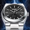 Mark Fairwhale Luminous Waterproof Quartz Wristwatch with Calendar