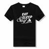 Eat Sleep Surf Funny T Shirt Summer Short Sleeve O-neck Cotton T-shirt fashion casual Tee tShirt Homme