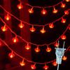 Lucky Character Led String Lights Home Decoration Small Red Lanterns For Holiday