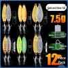 Sequin Long Cast Leech Iron Plate Vib Micro Lure for Freshwater Mandarin Fish & Aspius